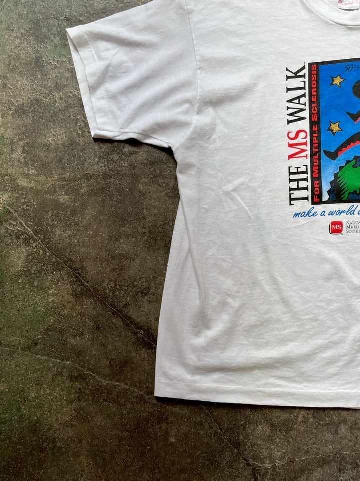 1990s MS WALK charity graphic T-shirt