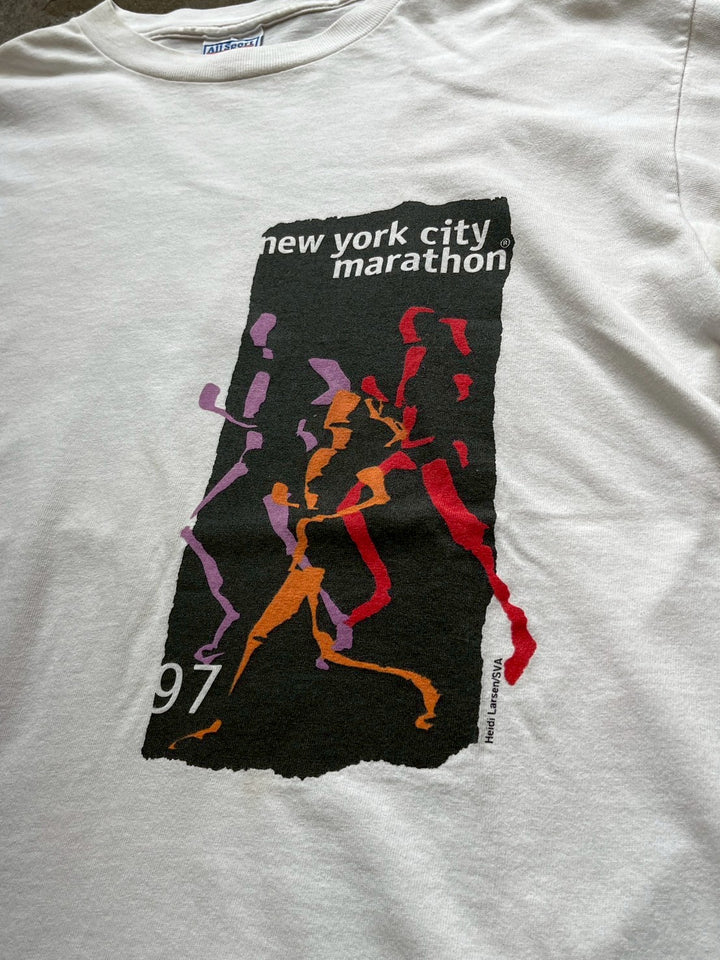 1990s USA made New York city marathon graphic T-shirt