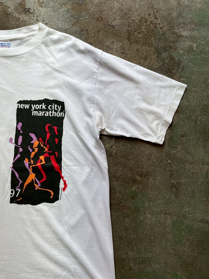 1990s USA made New York city marathon graphic T-shirt