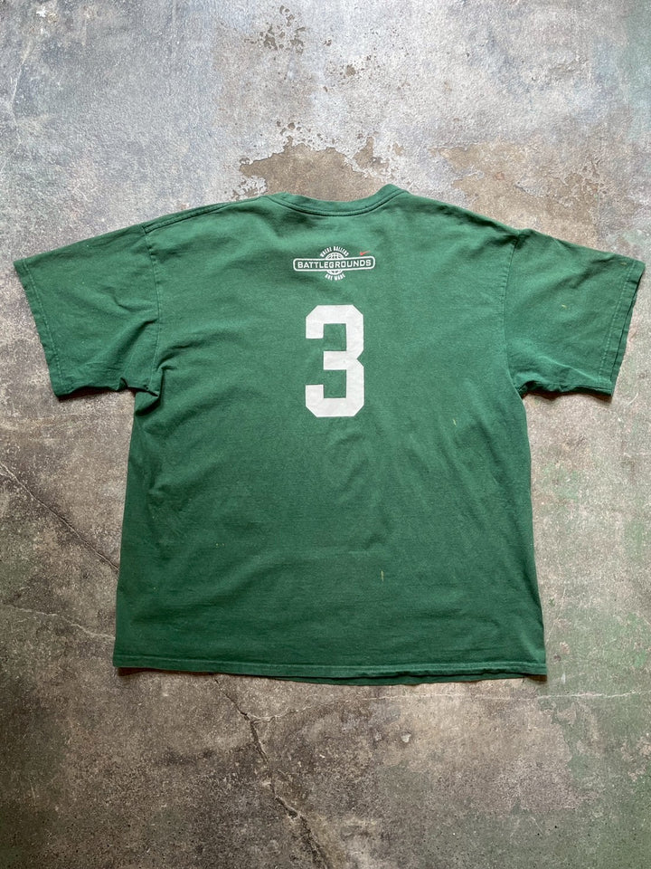 2000s USA made "NIKE" battle grounds logo print T-shirt