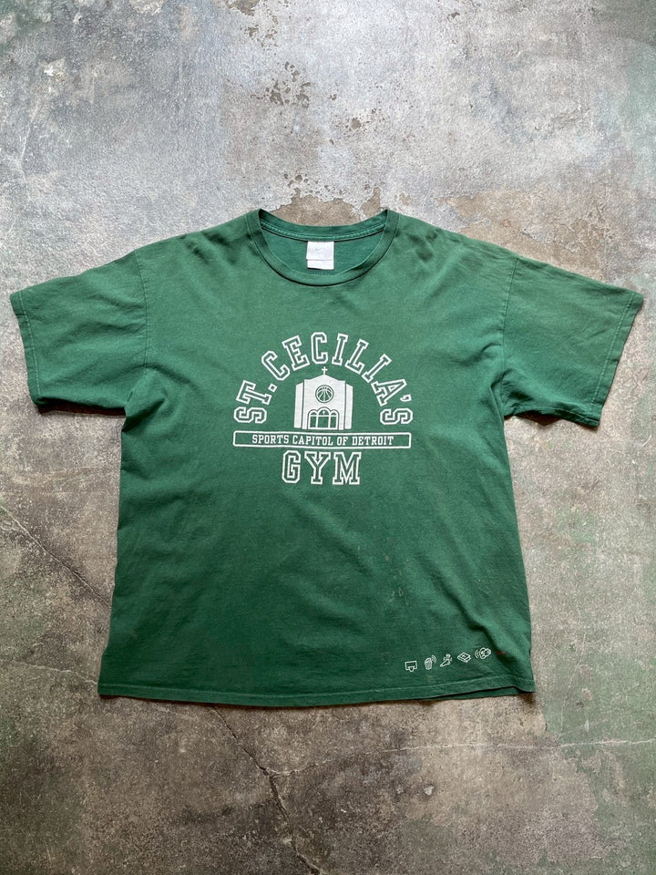 2000s USA made "NIKE" battle grounds logo print T-shirt