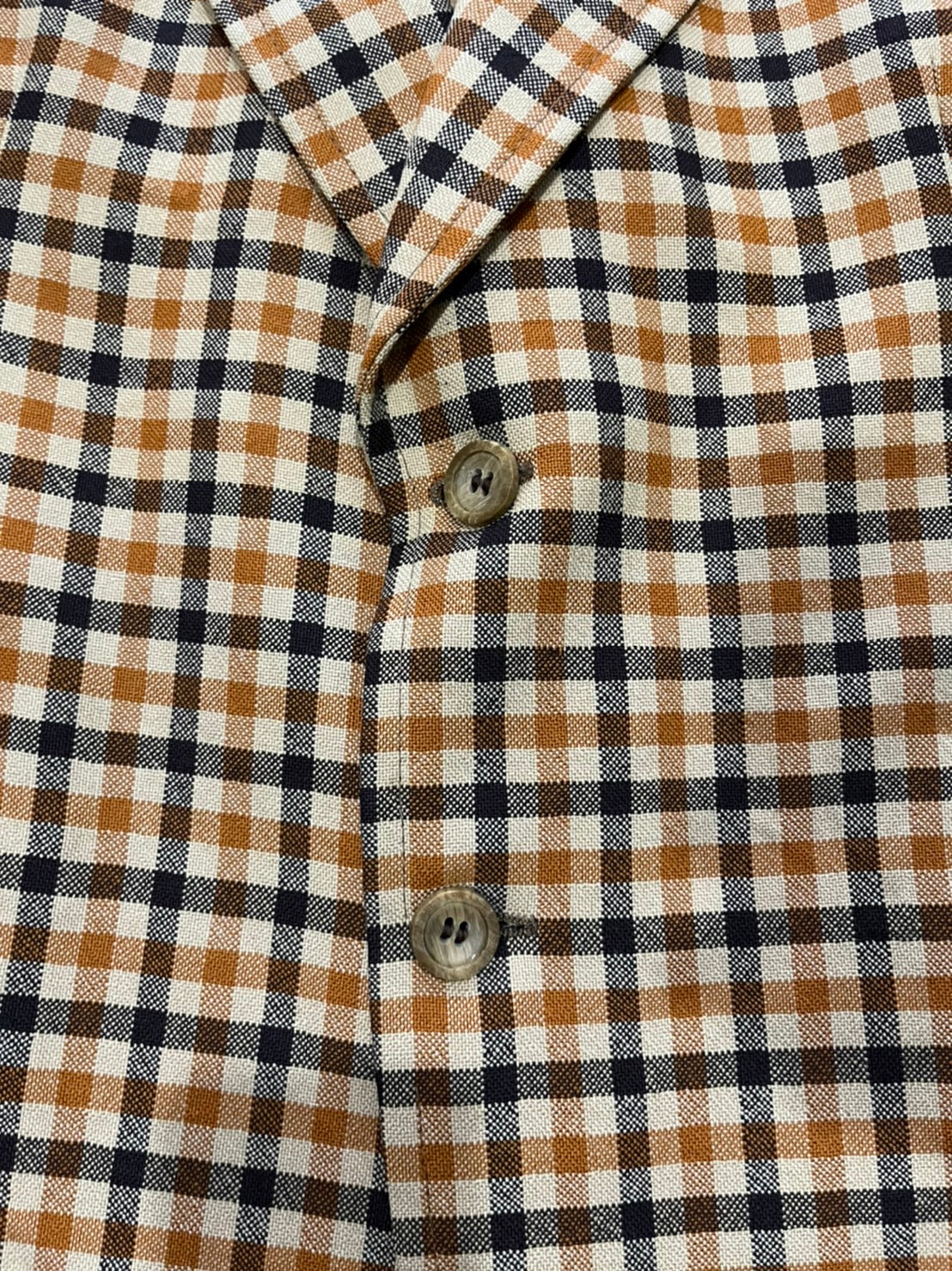 1970s CANADA made retro check pattern tailored jacket