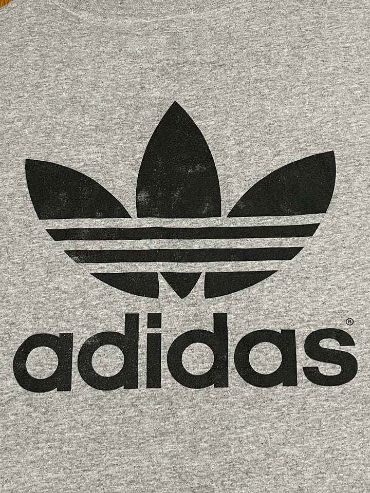 1990s "adidas" trefoil logo print T-shirt