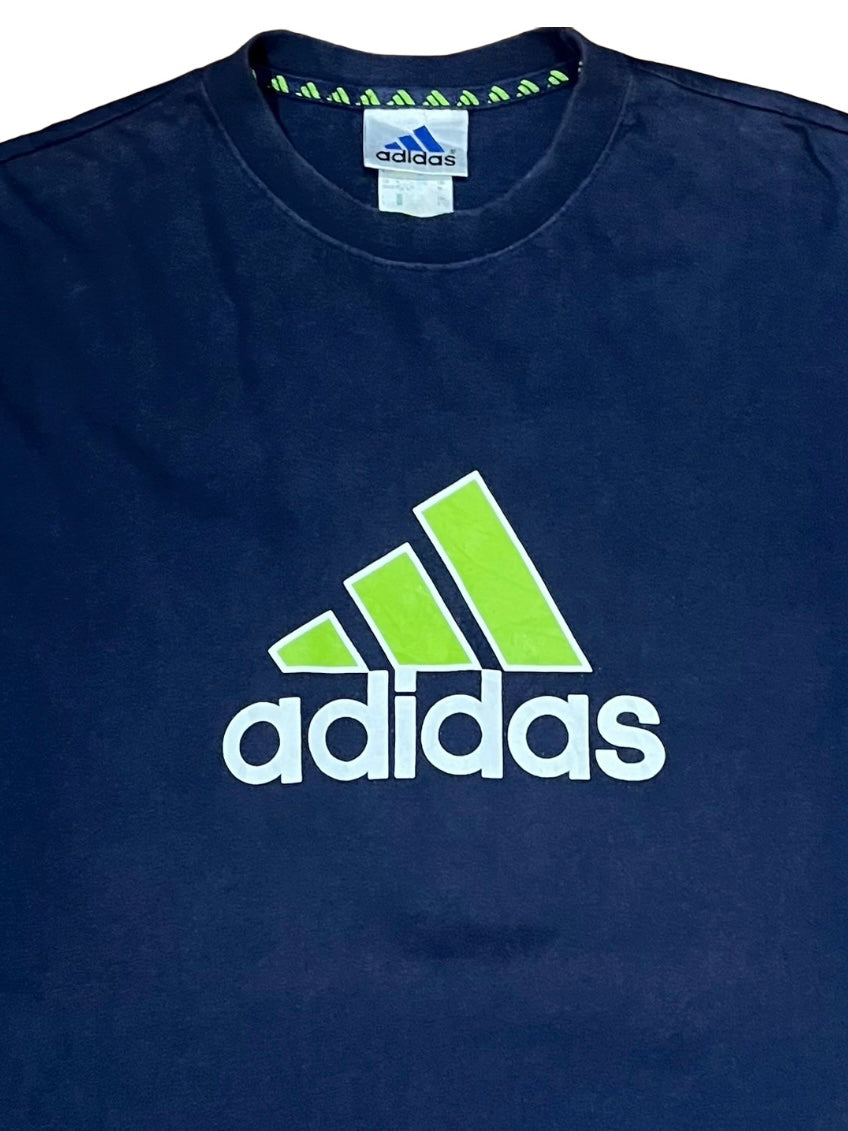 1990s "adidas" performance logo print T-shirt