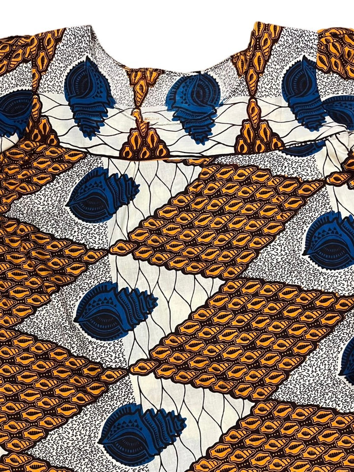 snail pattern batik mini one-piece