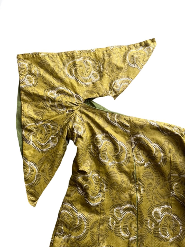 batik volume frilled sleeves deformation tops