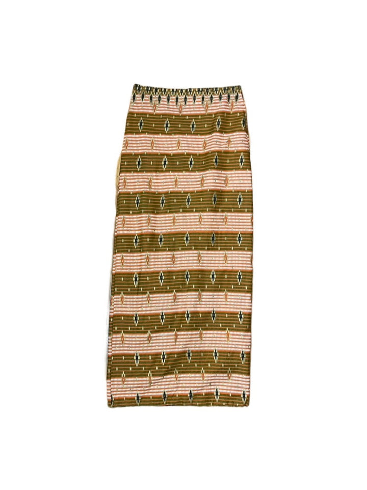 native pattern long skirt