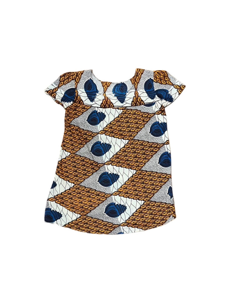 snail pattern batik mini one-piece