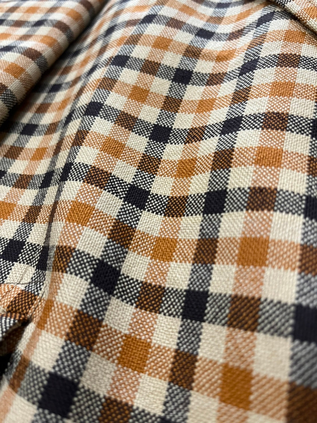 retro check pattern tailored jacket