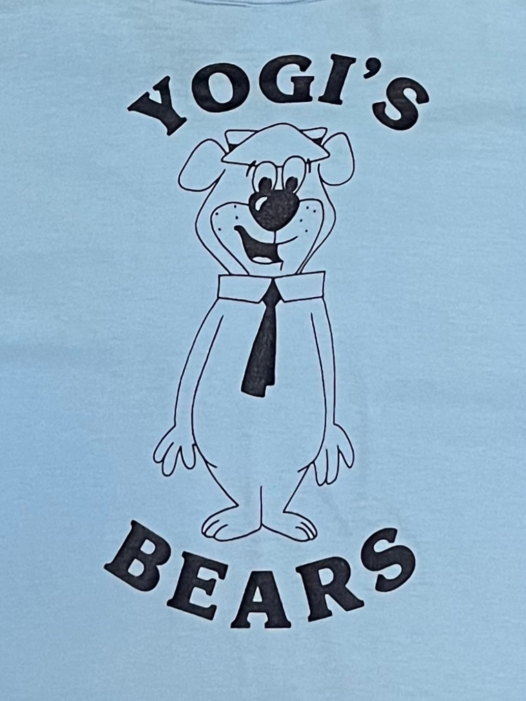 1980-90s bear print T-shirt