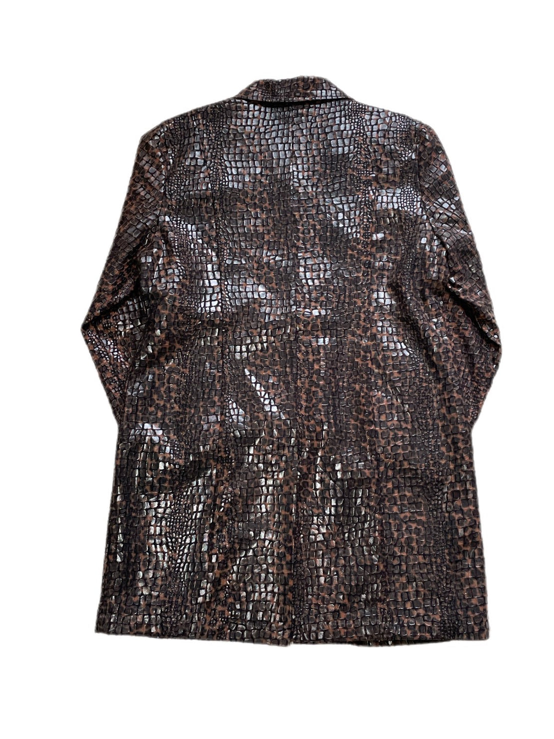 python pattern embossing design coat