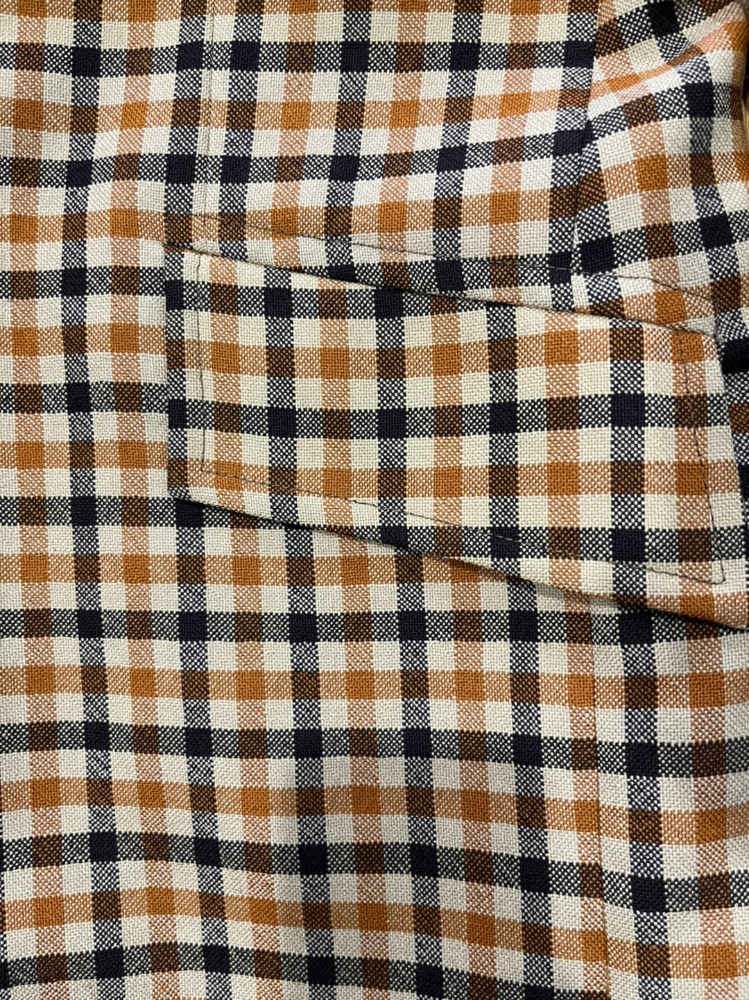 retro check pattern tailored jacket