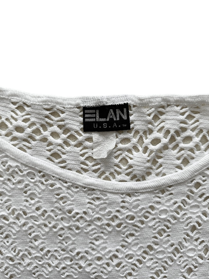 white lace design tops