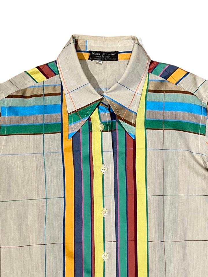 rainbow checkered shirt