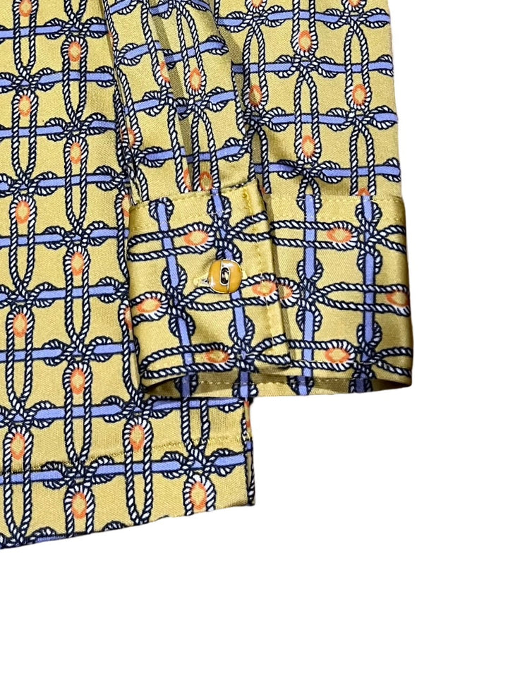 strings pattern polyester shirt