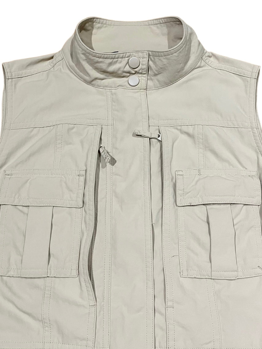 "TRAVEL SMITH" beige fishing vest