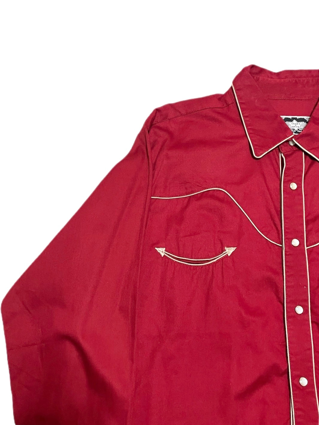 "stars&stripes" red western shirt