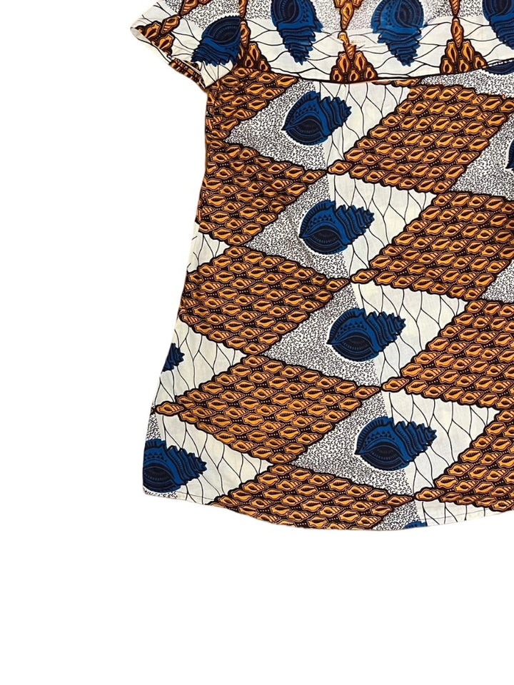 snail pattern batik mini one-piece