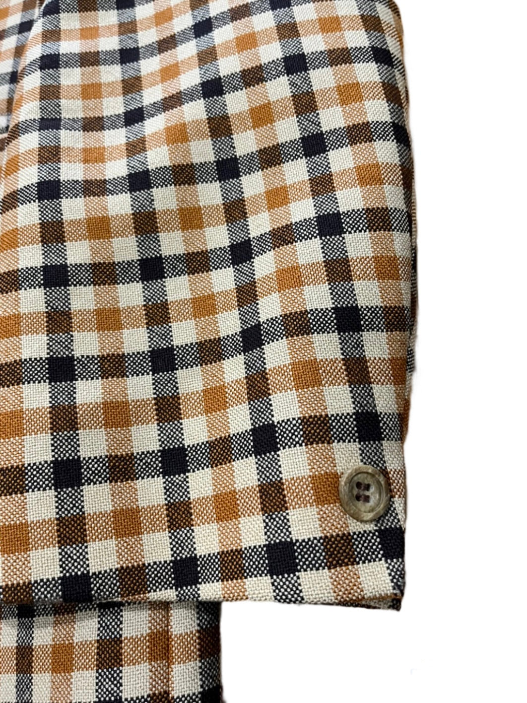 retro check pattern tailored jacket