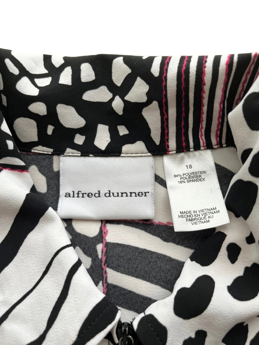 dalmatian & zebra pattern shirt jacket