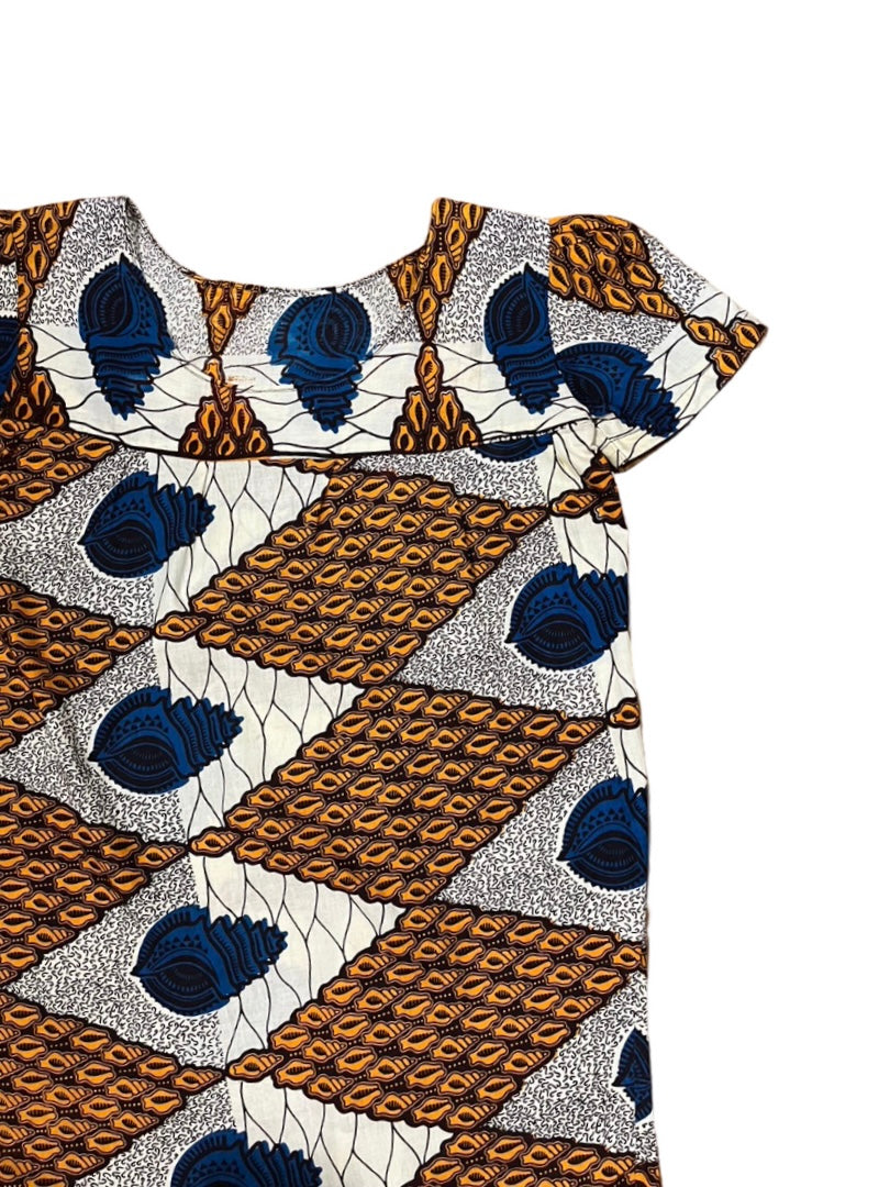 snail pattern batik mini one-piece