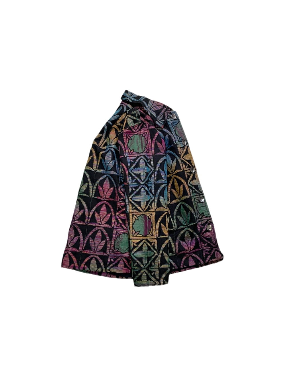 gradation-color embroidery design jacket
