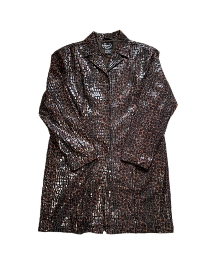 python pattern embossing design coat