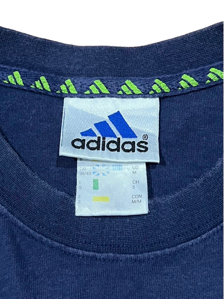 1990s "adidas" performance logo print T-shirt