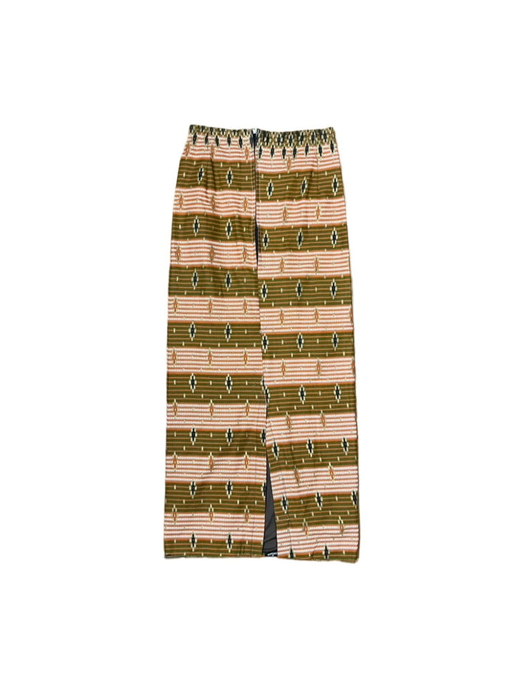 native pattern long skirt