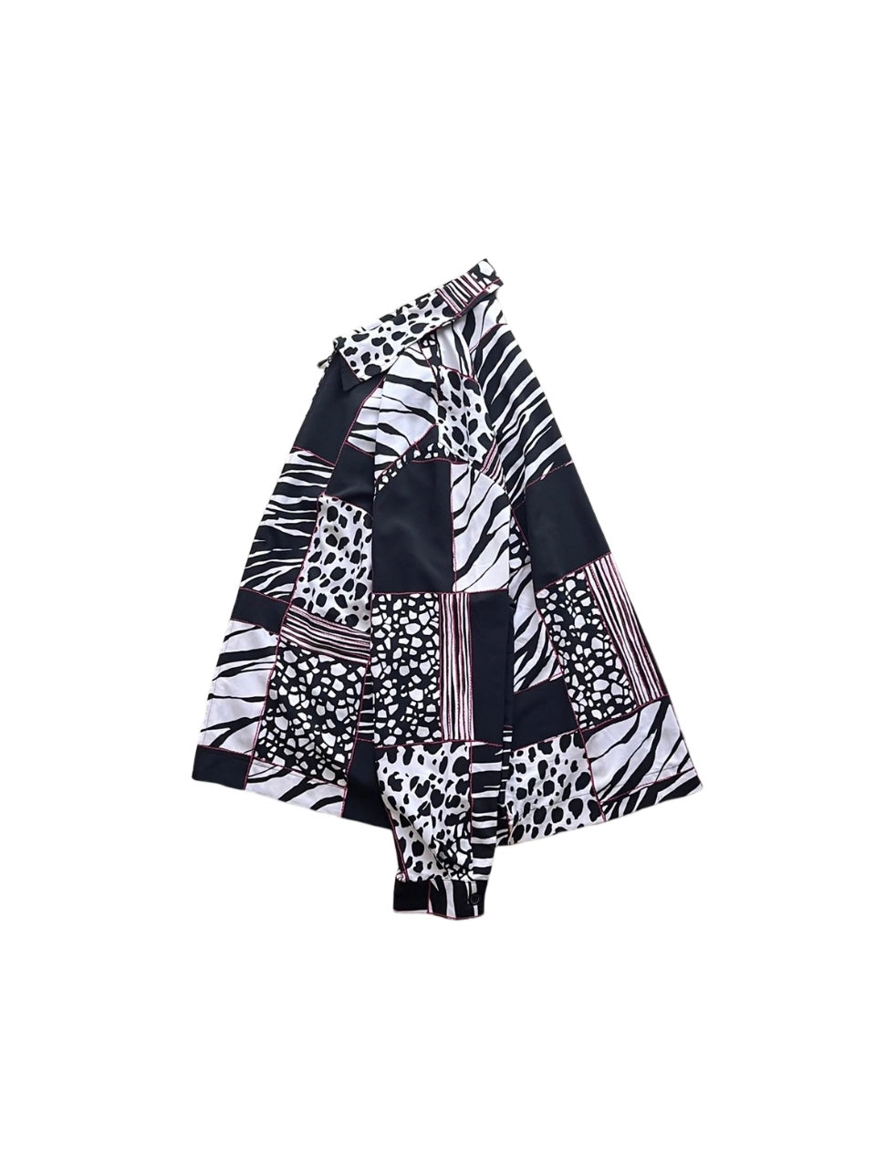 dalmatian & zebra pattern shirt jacket