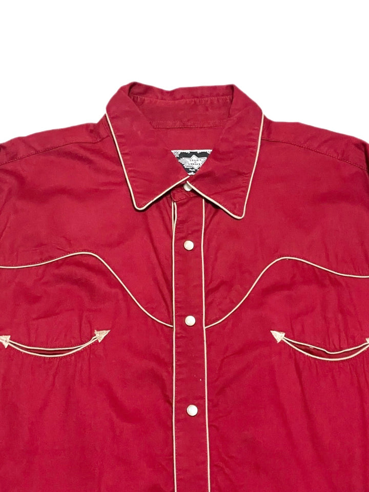 "stars&stripes" red western shirt