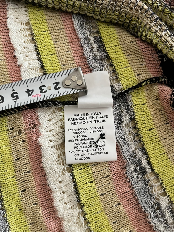 "MISSONI" multi-border knit cardigan