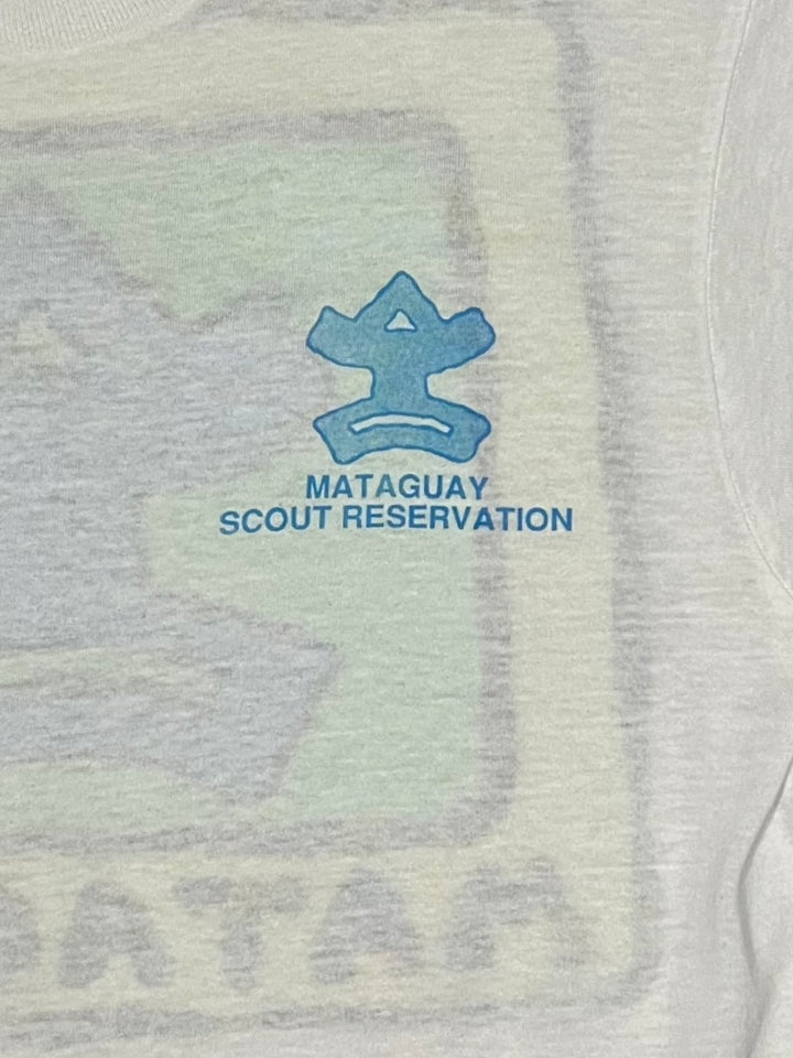 1980-90s boy scout back print T-shirt