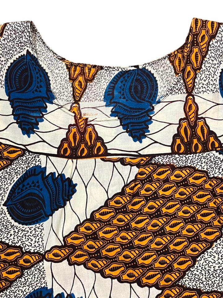 snail pattern batik mini one-piece