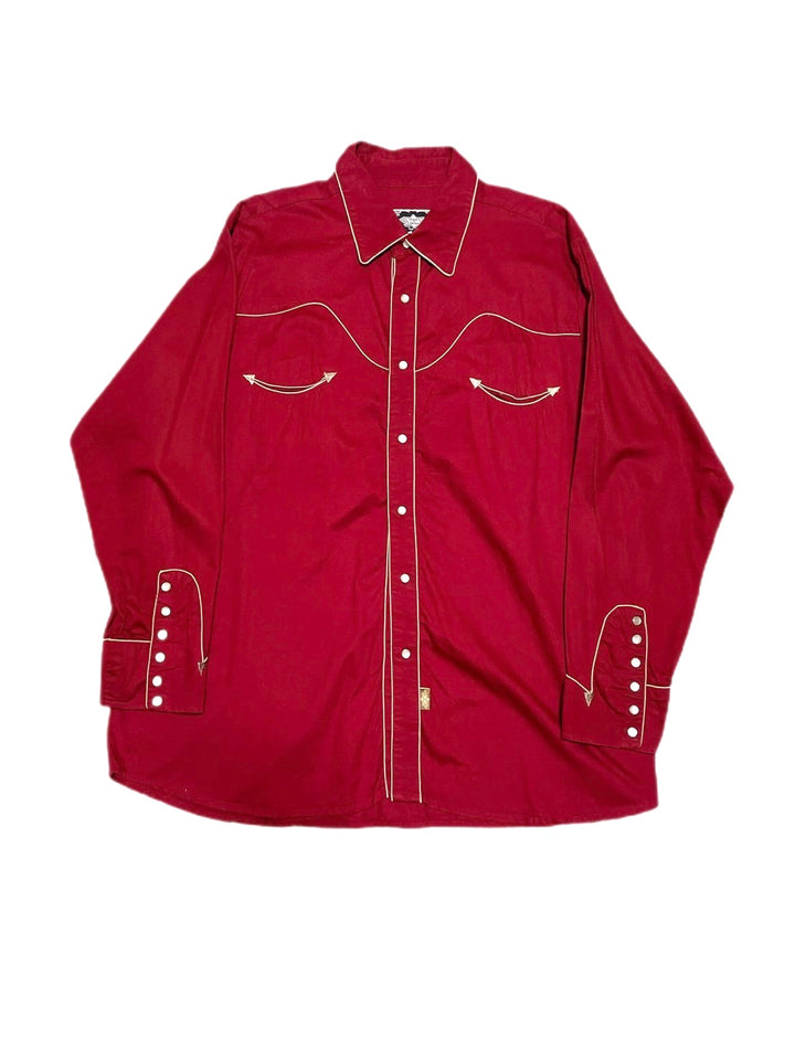 "stars&stripes" red western shirt