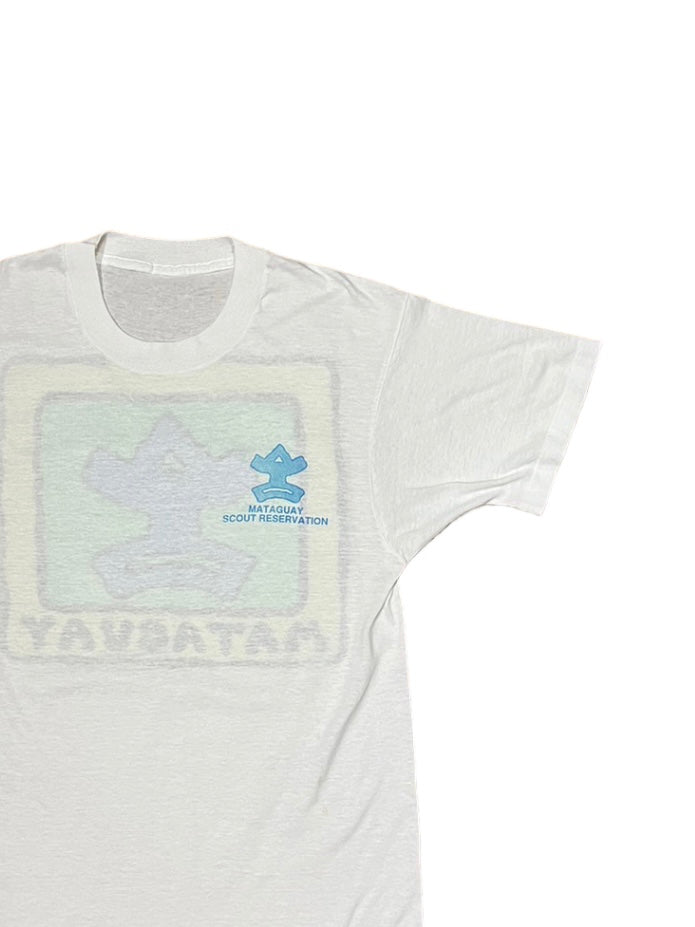 1980-90s boy scout back print T-shirt