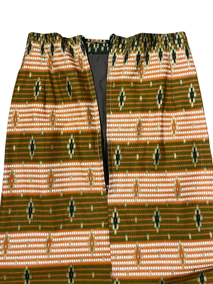 native pattern long skirt